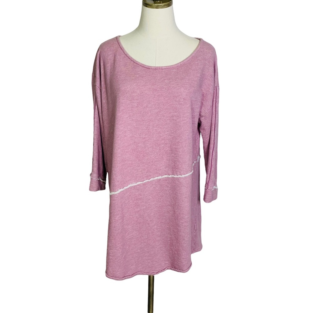 Soft Surroundings Pullover Asymmetric Sweater Top LARGE 3139